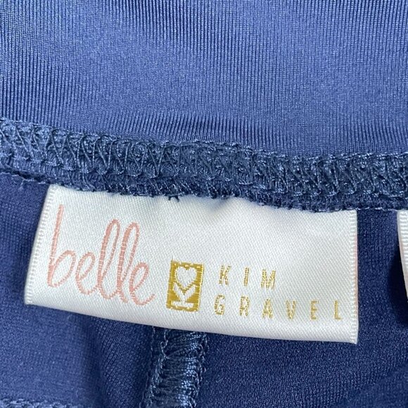 Belle By Kim Gravel Womens Slim Pants 24W Stretch Navy Rayon Blend a1323 - Picture 3 of 7